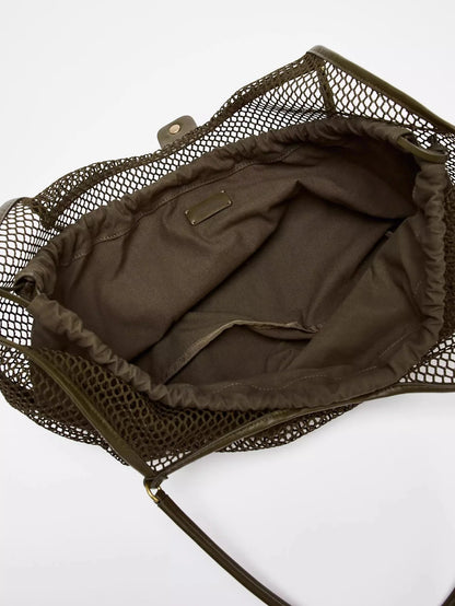 Exquisite Mesh Beach Tote Bag for Women
