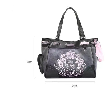 Exquisite Velvet Embroidery Tote Bag - Vintage Chic