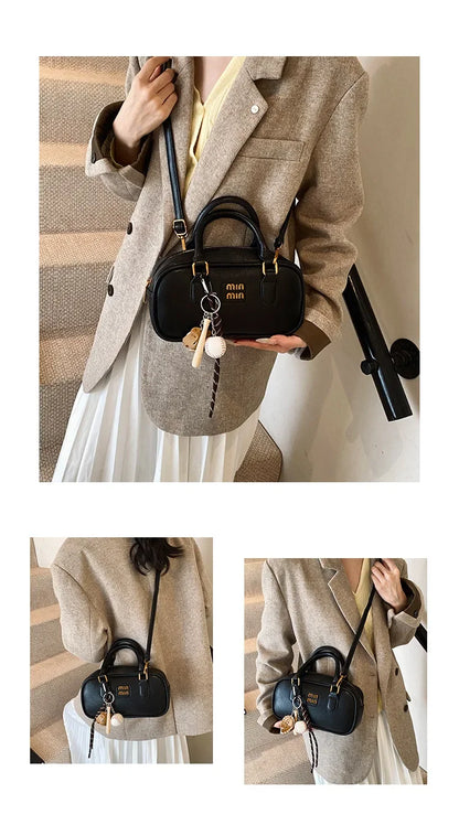 Elegant Retro Women's Crossbody Bowling Bag