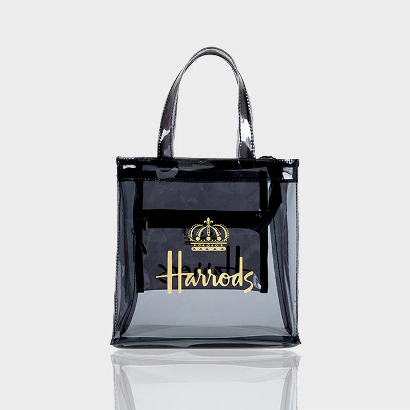 Elegant Transparent Tote Bag - Versatile PVC Fashion