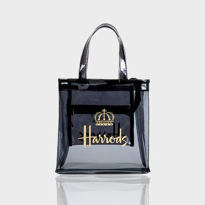 Elegant Transparent Tote Bag - Versatile PVC Fashion
