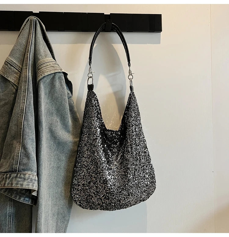Exquisite Sequin Tote Bag for Women - Shimmering Elegance