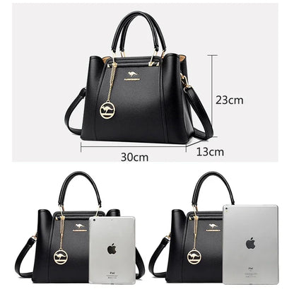 Exquisite Designer Leather Tote - Women's Luxury Handbag