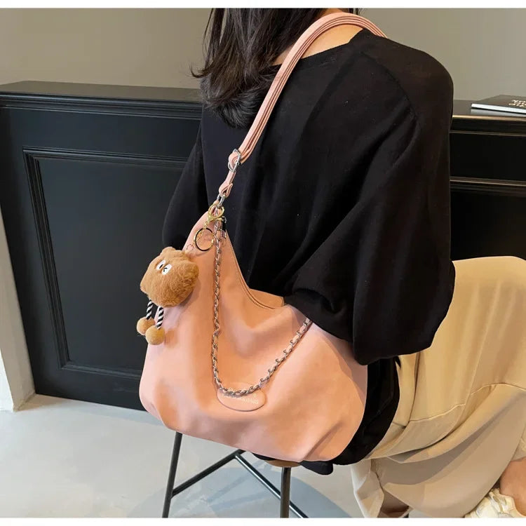Elegant Retro Women's Shoulder Bag - Autumn Collection