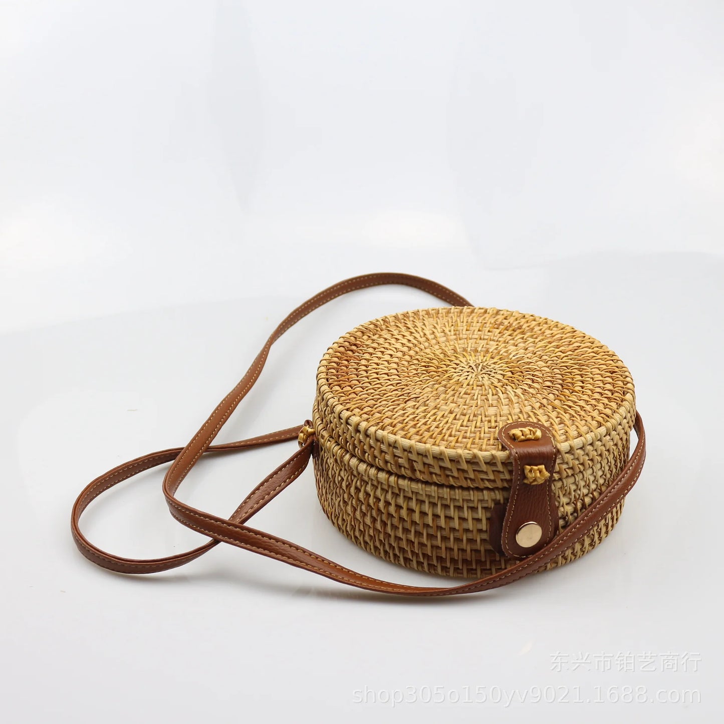Exquisite Boho Rattan Shoulder Bag for Summer Elegance