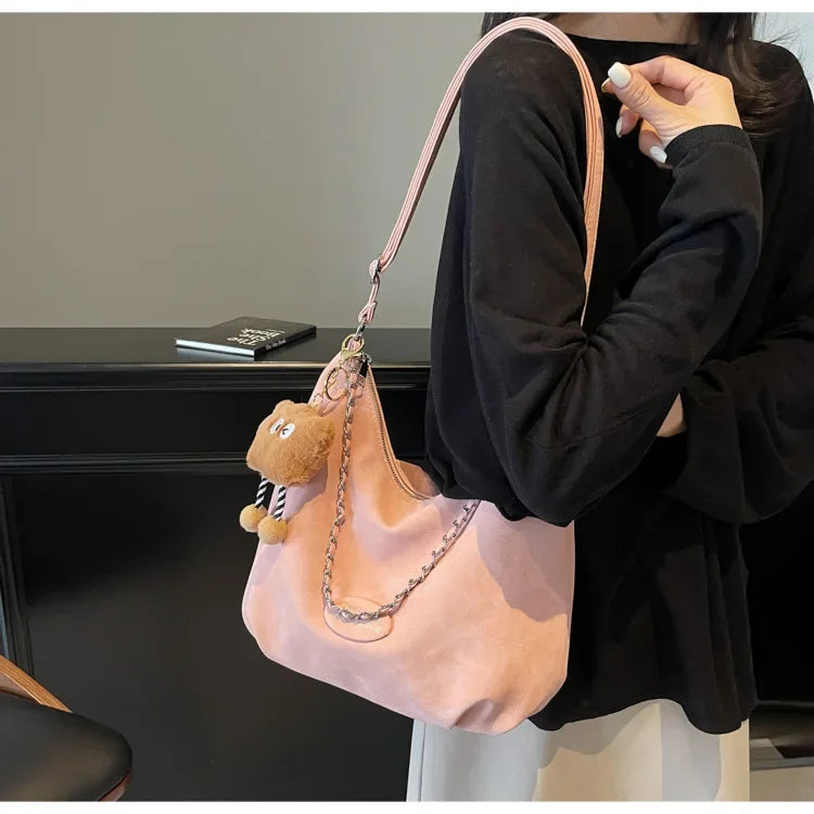 Elegant Retro Women's Shoulder Bag - Autumn Collection