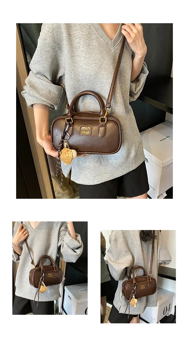 Elegant Retro Women's Crossbody Bowling Bag