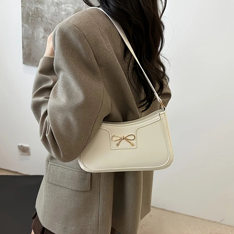 Exquisite Bowknot Shoulder Bag - Timeless Elegance