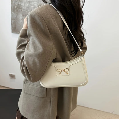Exquisite Bowknot Shoulder Bag - Timeless Elegance