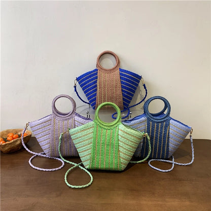 Elegant Straw Tote Bag - Versatile Designer Style