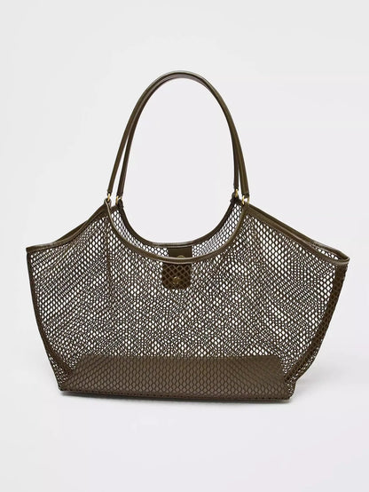 Exquisite Mesh Beach Tote Bag for Women