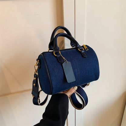 Exquisite Patchwork Denim Mini Handbag