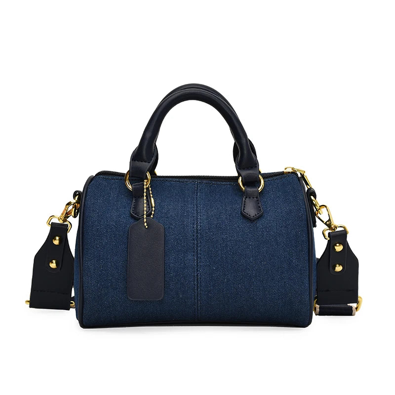 Exquisite Patchwork Denim Mini Handbag