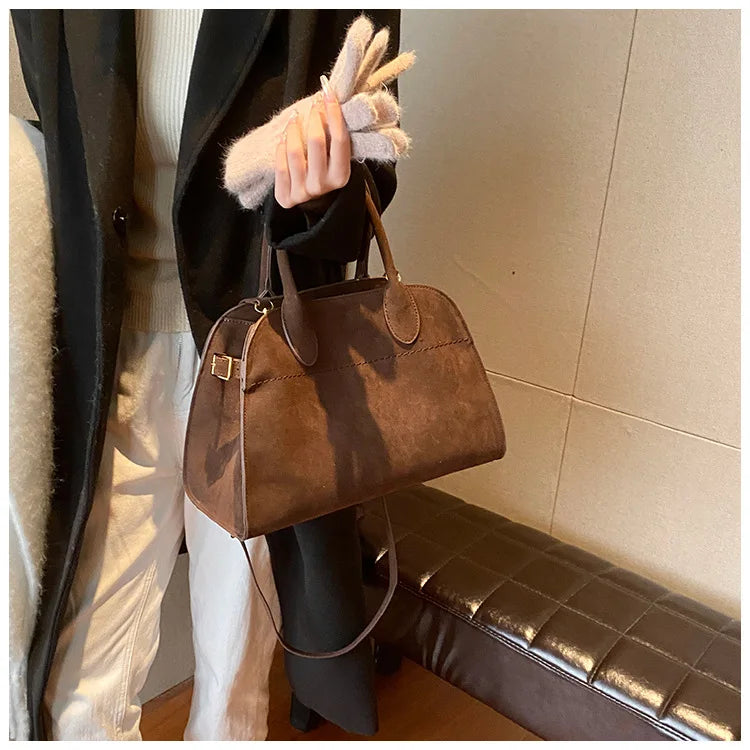 Exquisite Vintage Top-Handle Tote for Autumn Elegance