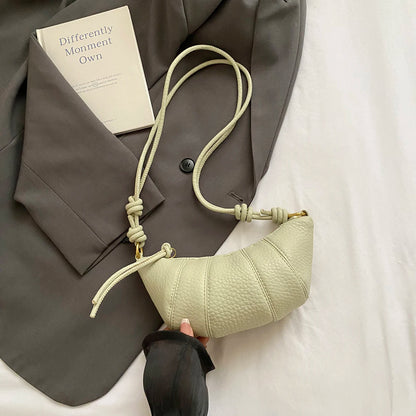 Elegant Splicing Leather Shoulder Bag - Women's Fashion