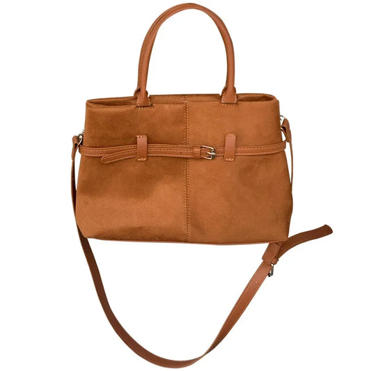 Elegant Faux Suede Women's Tote Bag