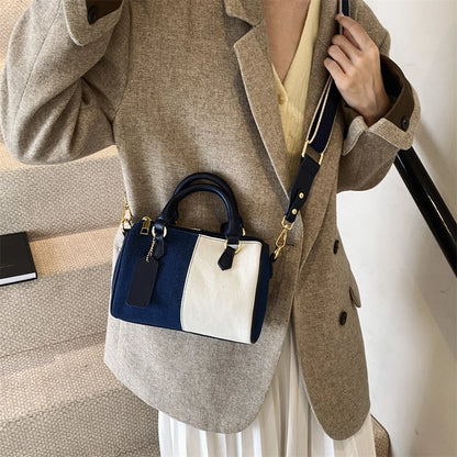 Exquisite Patchwork Denim Mini Handbag