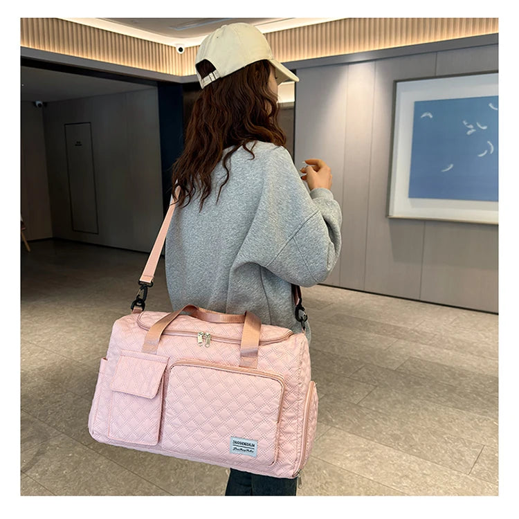Elegant Oxford Quilted Women's Travel Handbag