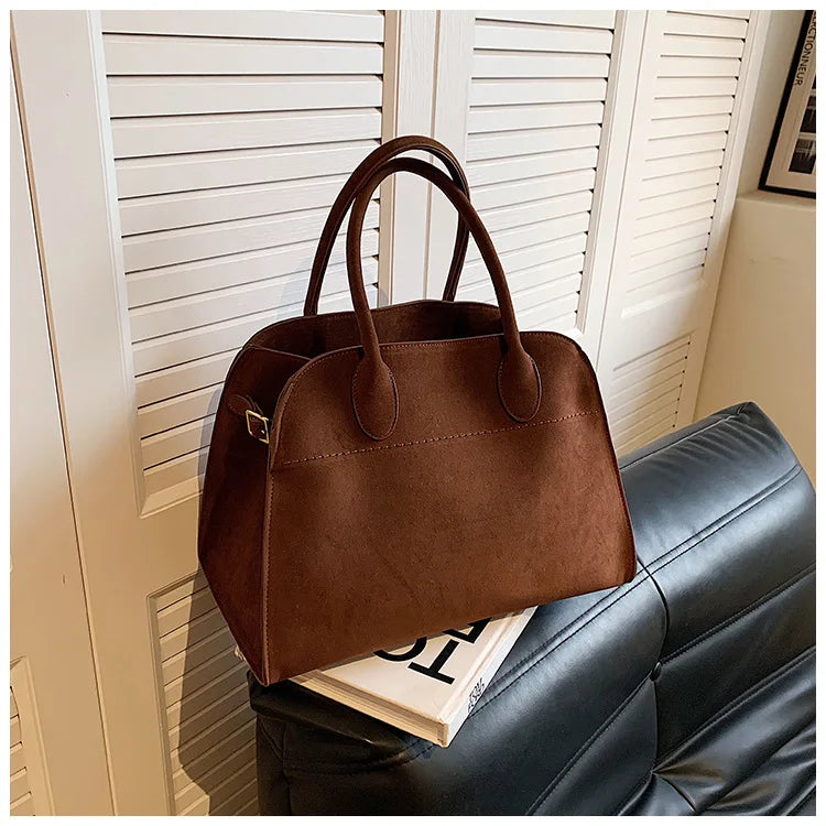 Exquisite Vintage Top-Handle Tote for Autumn Elegance