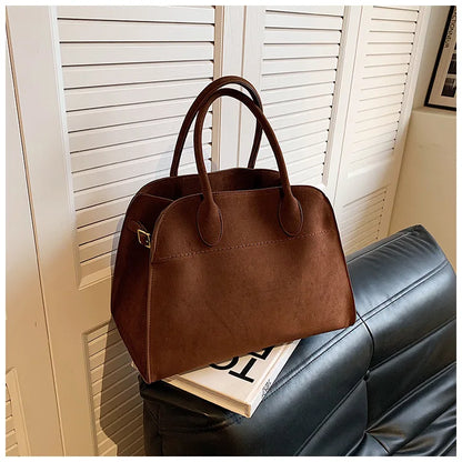 Exquisite Vintage Top-Handle Tote for Autumn Elegance