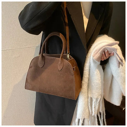 Exquisite Vintage Top-Handle Tote for Autumn Elegance