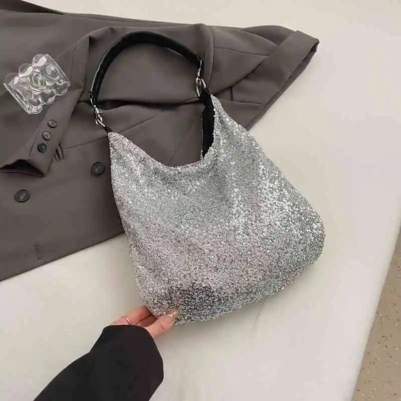 Exquisite Sequin Tote Bag for Women - Shimmering Elegance