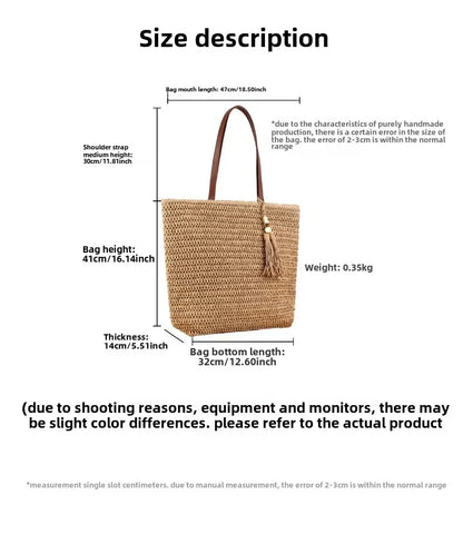 Exquisite Oval Trapezoidal Woven Handbag for Stylish Women
