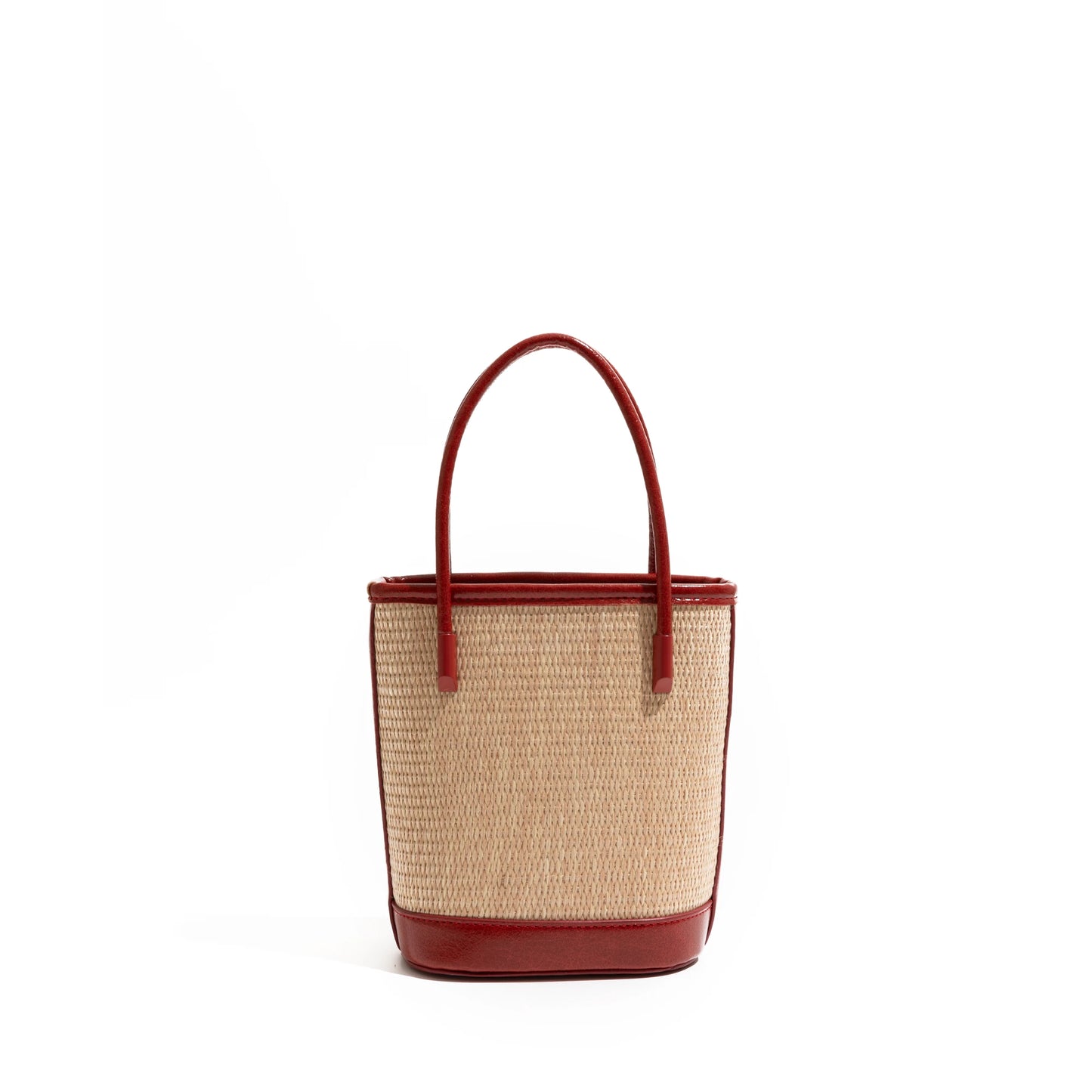 MABULA Luxurious Straw Woven Bucket Bag for Women