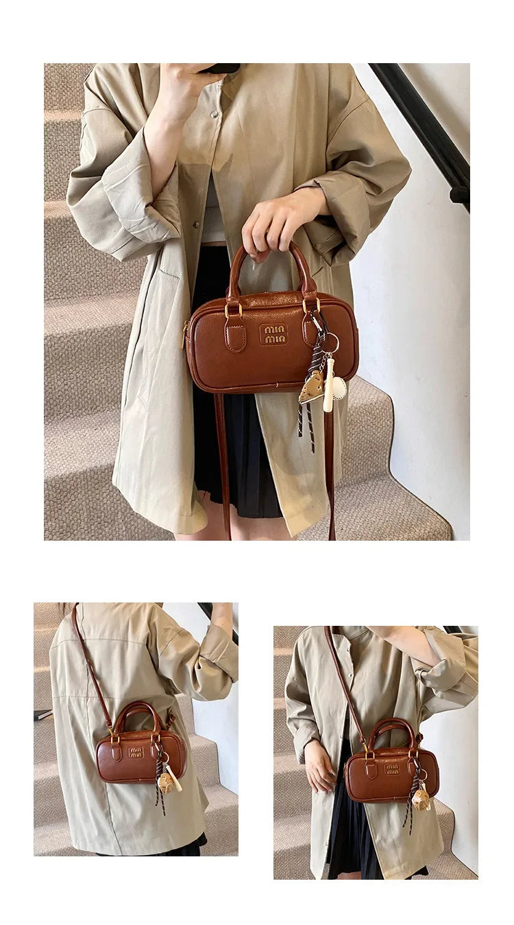 Elegant Retro Women's Crossbody Bowling Bag