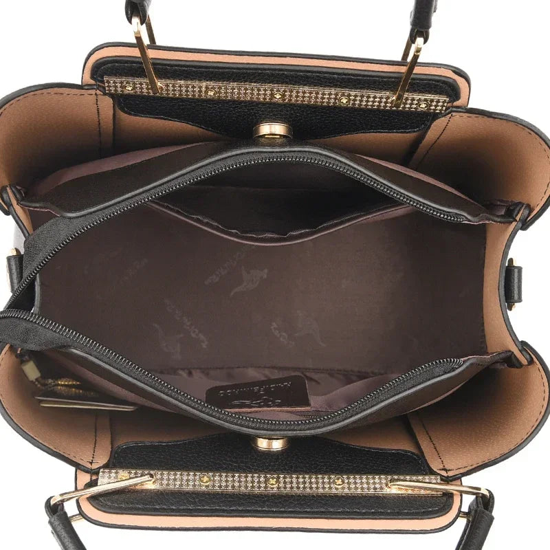 Exquisite Designer Leather Tote - Women's Luxury Handbag