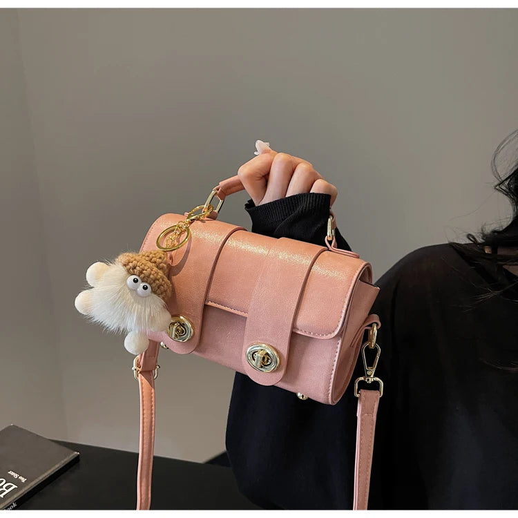 Elegant Women's Soft PU Boston Crossbody Bag