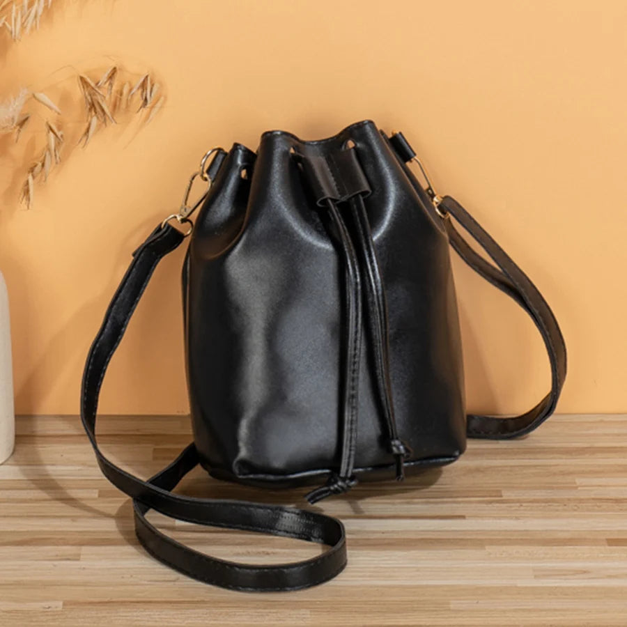 Elegance Defined: Women's PU Leather Bucket Bag