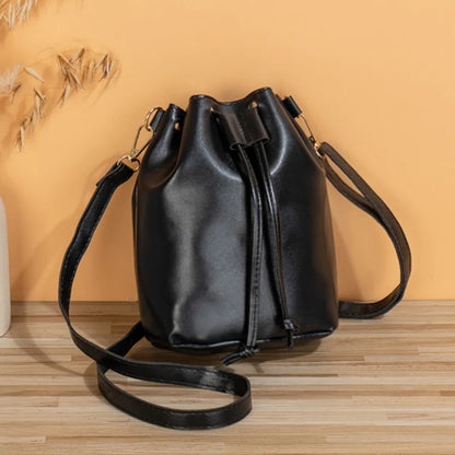 Elegance Defined: Women's PU Leather Bucket Bag