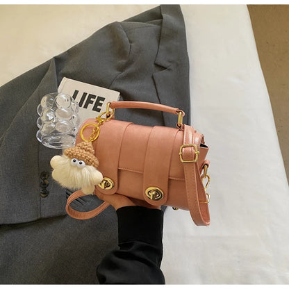 Elegant Women's Soft PU Boston Crossbody Bag