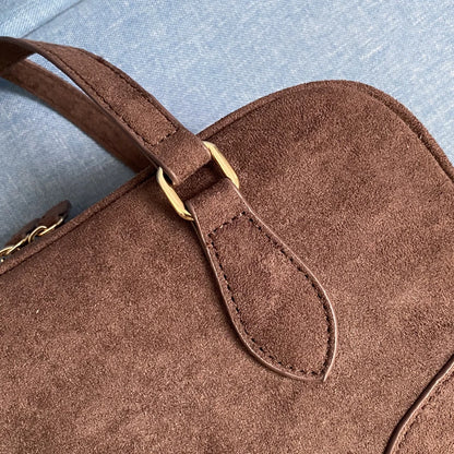 Exquisite Vintage Faux Suede Women's Handbag