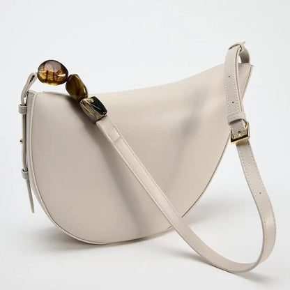 Exquisite Asymmetric Stone Shoulder Bag