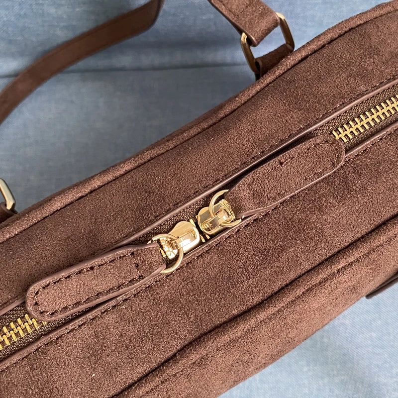 Exquisite Vintage Faux Suede Women's Handbag