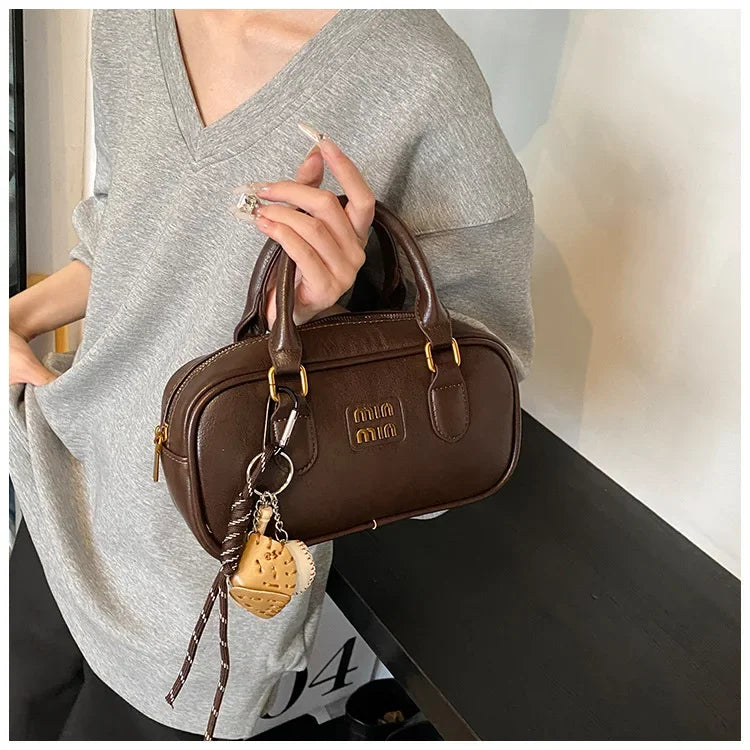 Elegant Retro Women's Crossbody Bowling Bag