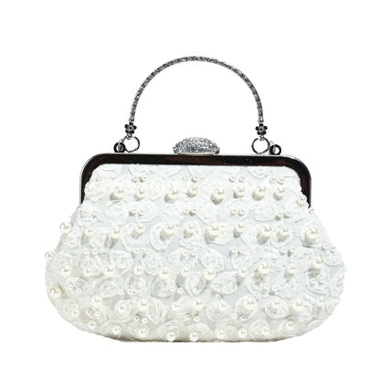 Exquisite Pearl Embellished Crossbody Bag for Women