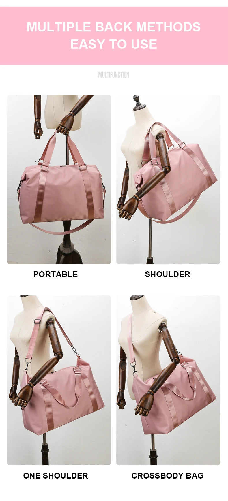 Elegant Women's Waterproof Travel Tote Bag