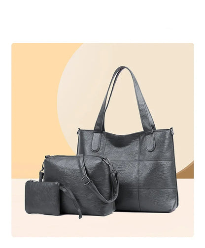 3-Piece Fashionable Women's Shoulder Bag Set