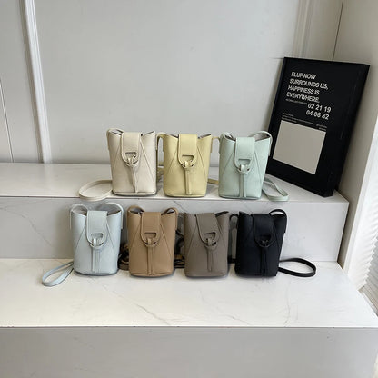 Elegant PU Leather Mini Crossbody Bag - 2025 Trend
