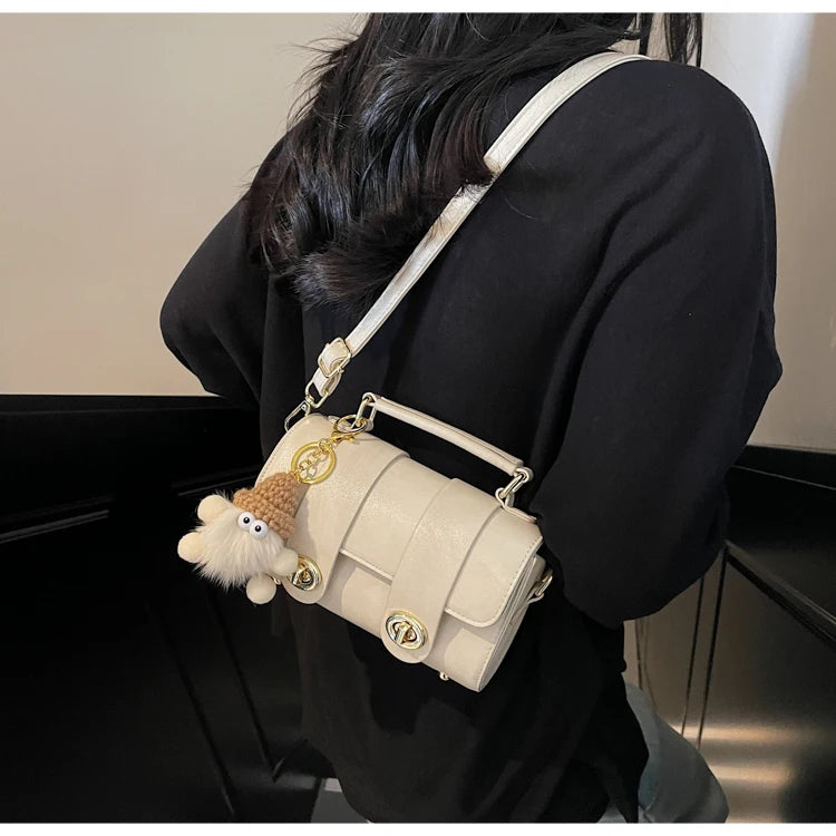 Elegant Women's Soft PU Boston Crossbody Bag