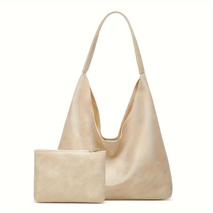 Elegant Retro Tote Bag for Women - Simple & Spacious
