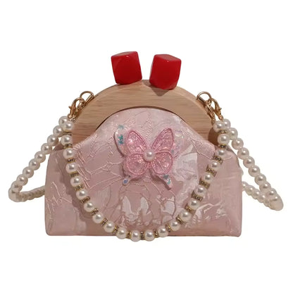 Exquisite Beaded PU Leather Crossbody Bag for Women