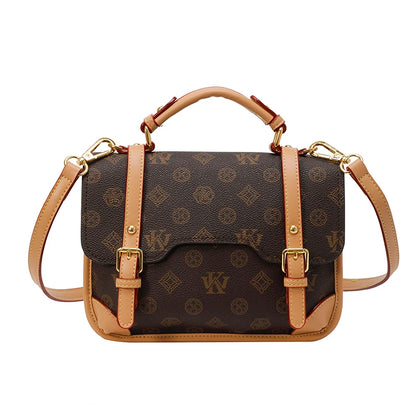 Exquisite Vintage Leather Crossbody Bag - Timeless Elegance