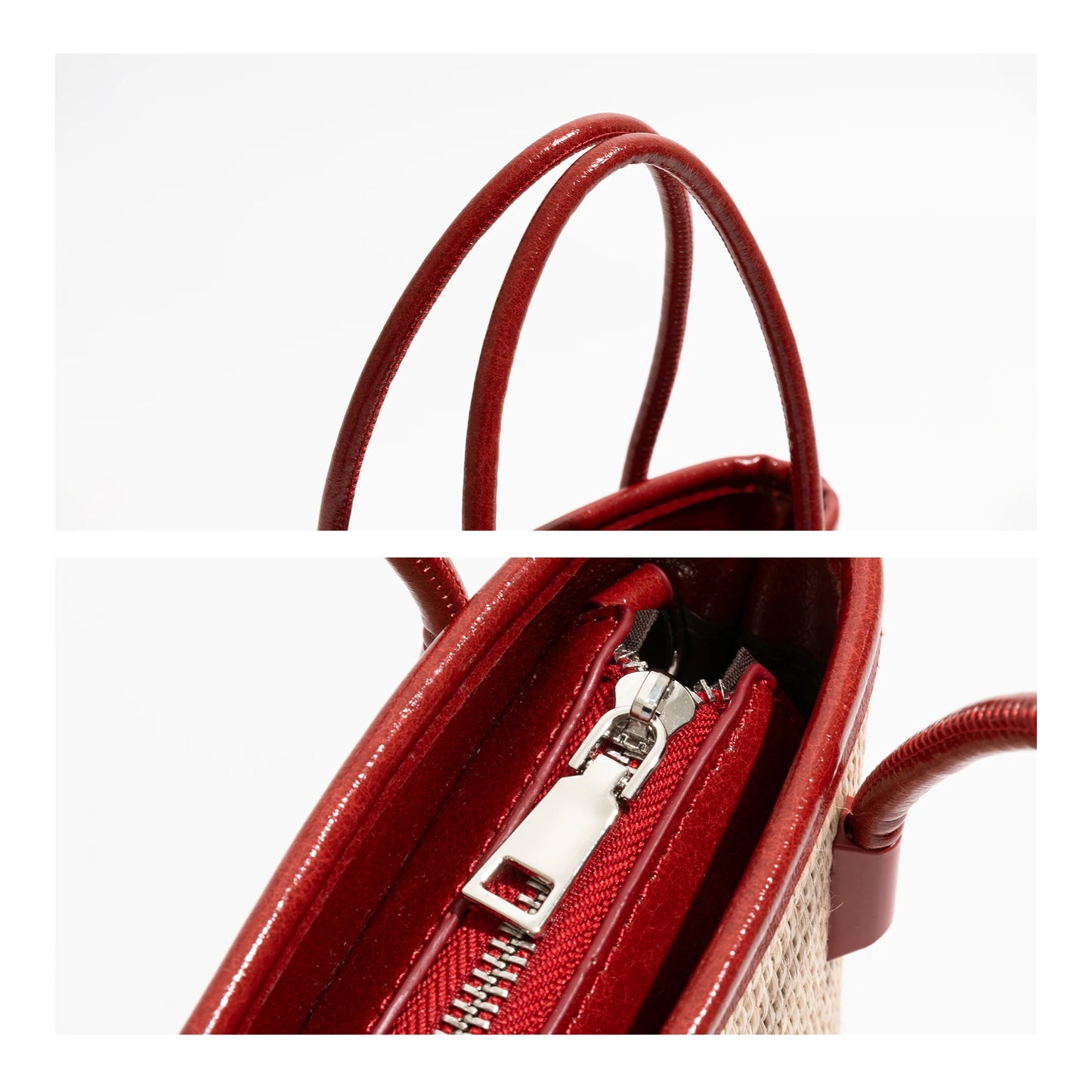 MABULA Luxurious Straw Woven Bucket Bag for Women