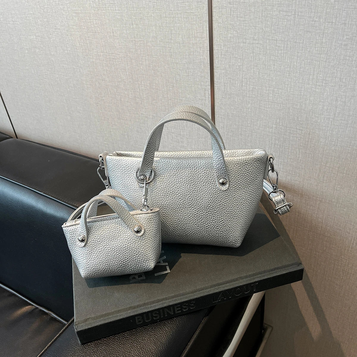 Exquisite 2-Piece Bucket Crossbody Bags for Women