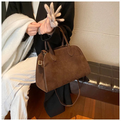Exquisite Vintage Top-Handle Tote for Autumn Elegance