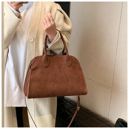 Exquisite Vintage Top-Handle Tote for Autumn Elegance